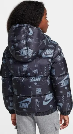 Куртка дитяча Nike DNA LOGO PUFFER чорно-сіра 86M123-023