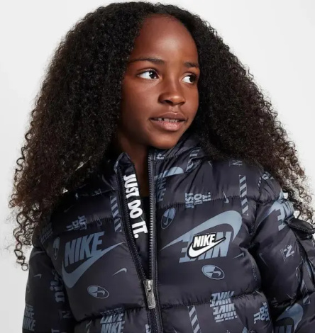 Куртка дитяча Nike DNA LOGO PUFFER чорно-сіра 86M123-023
