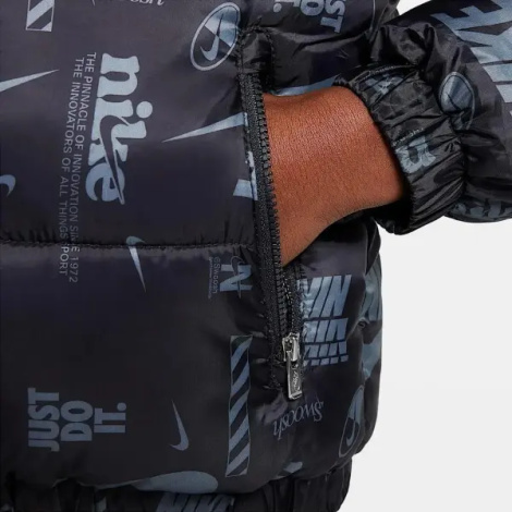 Куртка дитяча Nike DNA LOGO PUFFER чорно-сіра 86M123-023