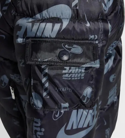 Куртка дитяча Nike DNA LOGO PUFFER чорно-сіра 86M123-023