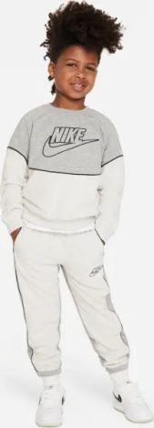 Спортивний костюм дитячий Nike SPORTSWEAR AMPLIFY FRENCH TERRY CREW молочно-сірий 86L198-042