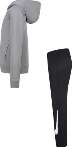 Спортивный костюм детский Nike TECH FLEECE DRI-FIT серо-черный 86L187-023
