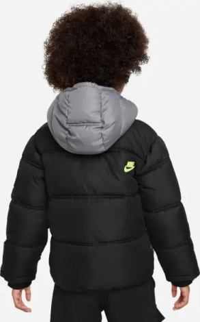 Куртка детская Nike COLORBLOCK черно-серо-лаймовая 86K910-023