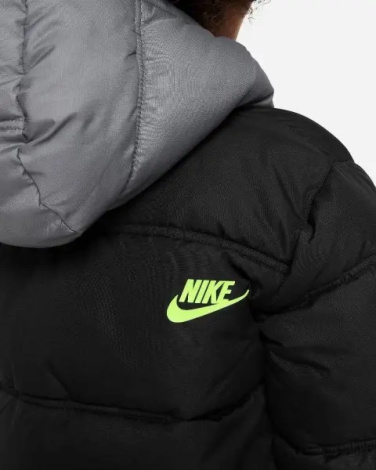 Куртка детская Nike COLORBLOCK черно-серо-лаймовая 86K910-023