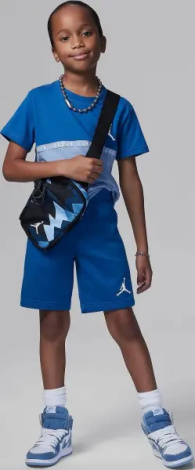 Комплект летний детский Nike JORDAN JUMPMAN сине-голубой 85D001-U1R