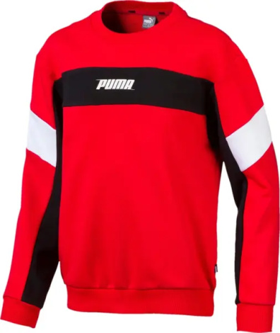 Свитшот детский Puma REBEL красно-черно-белый 854443-11