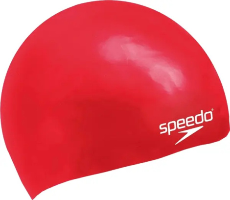 Шапочка для плавання дитяча Speedo PLAIN MOULDED SILICONE CAP JU червона 8-709900004