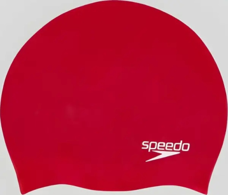 Шапочка для плавання дитяча Speedo PLAIN MOULDED SILICONE CAP JU червона 8-709900004