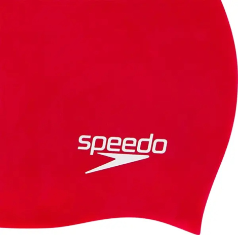 Шапочка для плавання дитяча Speedo PLAIN MOULDED SILICONE CAP JU червона 8-709900004