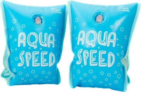 Нарукавники для плавання надувні дитячі Aqua Speed ARMBANDS PREMIUM блакитні 764-02