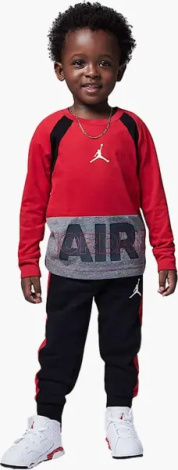 Спортивный костюм детский Nike JORDAN BASELINDE красно-черно-серый 75C053-KR5
