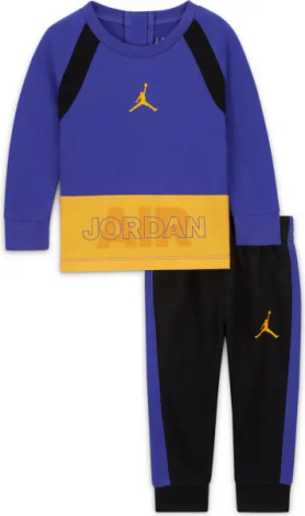 Спортивний костюм дитячий Nike JORDAN BASELINDE фіолетово-чорно-жовтий 75C053-023