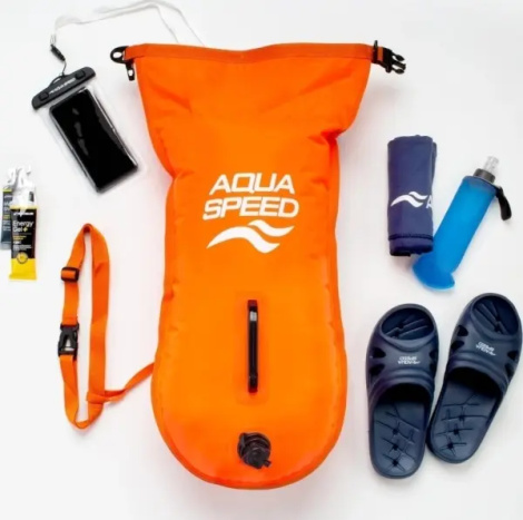 Гермомішок (буй) Aqua Speed ​​OPEN WATER SWIM BUOY 17L помаранчевий 746-75