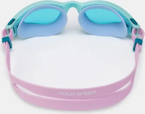 Окуляри для плавання Aqua Speed ​​AURORA м'ятно-світло-рожево-блакитні 745-63