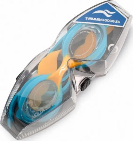 Окуляри для плавання дитячі Aqua Speed ​​TIKI блакитно-жовті 744-275
