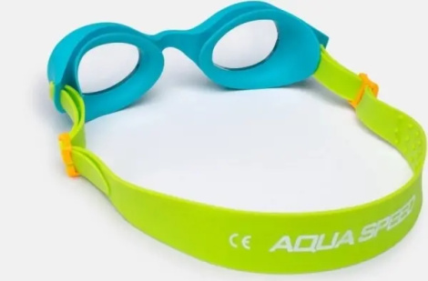 Окуляри для плавання дитячі Aqua Speed ​​BONITO бірюзово-салатово-жовтогарячі 743-30