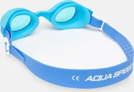 Очки для плавания детские Aqua Speed BONITO голубо-сине-белые 743-01
