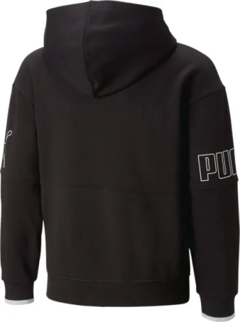 Худи подростковое Puma POWER COLOUR BLOCK черное 673549-01