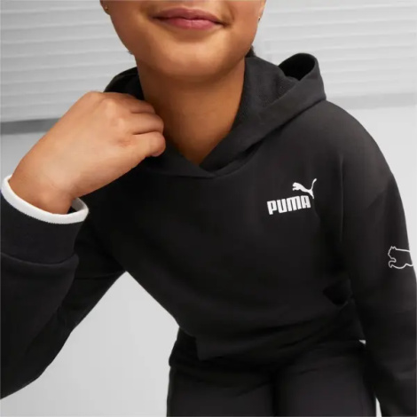 Худи подростковое Puma POWER COLOUR BLOCK черное 673549-01