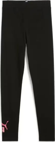 Легінси підліткові Puma ESSENTIALS LOGO чорно-рожеві 671133-74