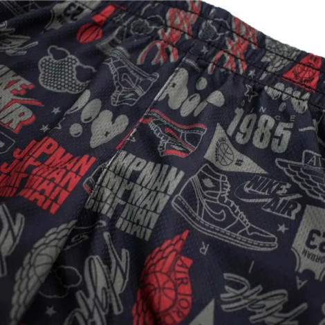 Комплект летний детский Nike JORDAN красно-темно-серый 65A600-023