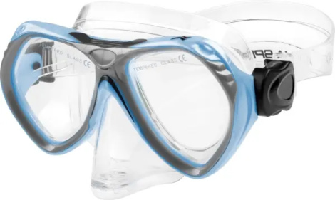 Набір для плавання (маска і трубка) дитячий Aqua Speed AURA + EVO блакитний 605-02