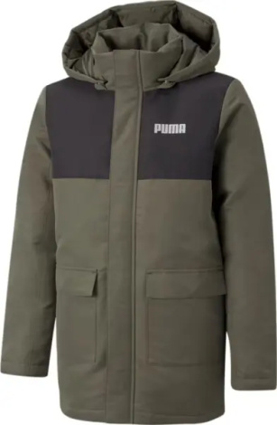 Парка подростковая Puma STYLE DOWN оливково-черная 589566-44