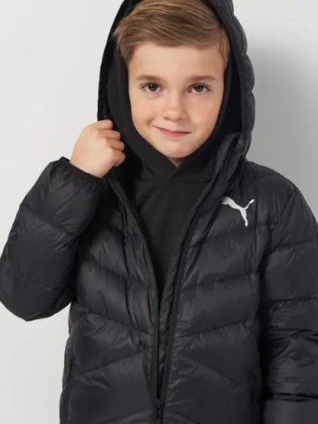 Пуховик подростковый Puma PACKLITE DOWN черный 589565-01