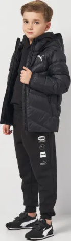 Пуховик подростковый Puma PACKLITE DOWN черный 589565-01
