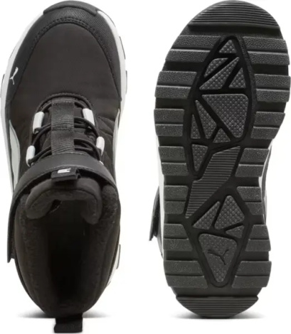 Ботинки детские Puma EVOLVE PURETEX черно-белые 392649-02