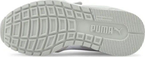 Кроссовки детские Puma ST RUNNER V3 MESH серо-бело-розовые 385511-03