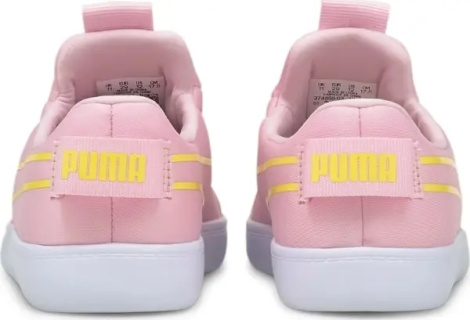 Кроссовки детские Puma COURTFLEX V2 SLIP-ON светло-розово-желтые 374858-03
