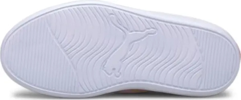 Кроссовки детские Puma COURTFLEX V2 SLIP-ON светло-розово-желтые 374858-03