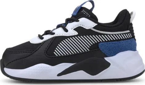 Кроссовки детские Puma RS-X COLLEGIATE черно-бело-синие 371628-01