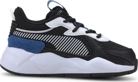 Кроссовки детские Puma RS-X COLLEGIATE черно-бело-синие 371628-01