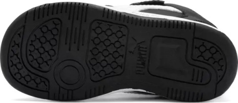 Кроссовки детские Puma REBOUND LAYUP черно-белые 370493-02