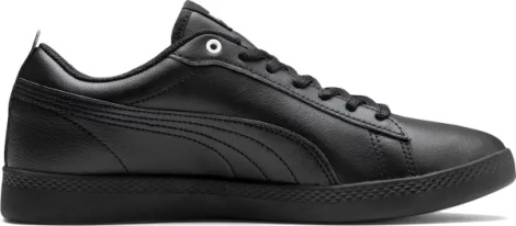 Кеды женские Puma SMASH V2 LEATHER черные 365208-03