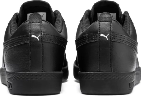 Кеды женские Puma SMASH V2 LEATHER черные 365208-03