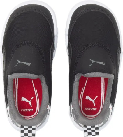 Кроссовки детские Puma SCUDERIA FERRARI BAO KART MOTORSPORT черно-серые 307048-01