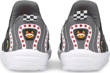 Кроссовки детские Puma SCUDERIA FERRARI BAO KART MOTORSPORT черно-серые 307048-01