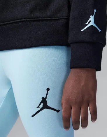 Спортивный костюм детский Nike JORDAN BROOKLYN FLEECE голубо-черный 25C791-F08