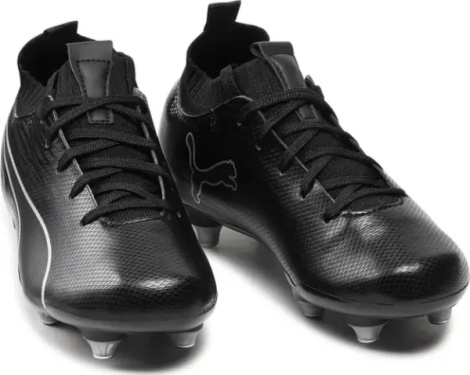 Бутсы детские Puma EVOKNIT II SG JR черные 105034-01