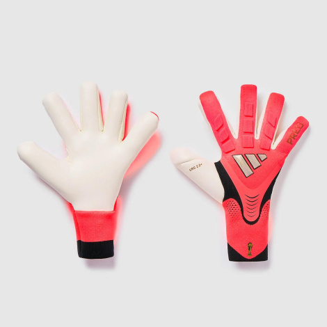 Воротарські рукавички adidas Predator Pro - червоний/чорний