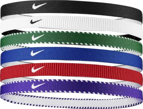 Повязки на голову Nike FLEX CLASSIC HEADBANDS 6PK разноцветные (6 пар) N.101.1927.475.OS
