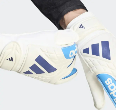 Воротарські рукавички дитячі Adidas COPA CLUB JR біло-блакитно-темно-сині KE9734
