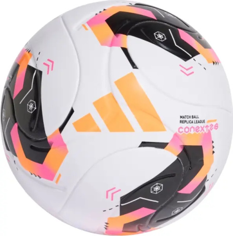 Футбольный мяч Adidas CONEXT26 LEAGUE бело-оранжево-розовый Размер 5 KE5865