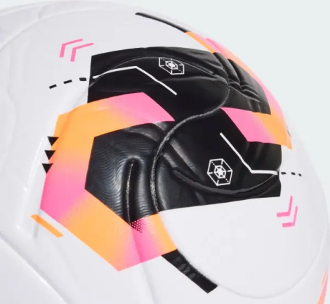 Футбольный мяч Adidas CONEXT26 LEAGUE бело-оранжево-розовый Размер 5 KE5865