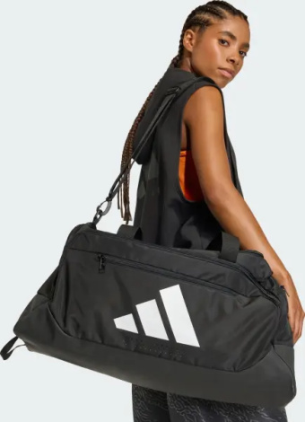 Сумка спортивная Adidas TRAINING DEFENDER DUFFLE BAG MEDIUM 60,6L черная JZ0607