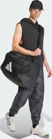 Сумка спортивная Adidas TRAINING DEFENDER DUFFLE BAG MEDIUM 60,6L черная JZ0607