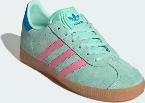 Кеди дитячі Adidas GAZELLE м'ятно-рожево-сині JP7125